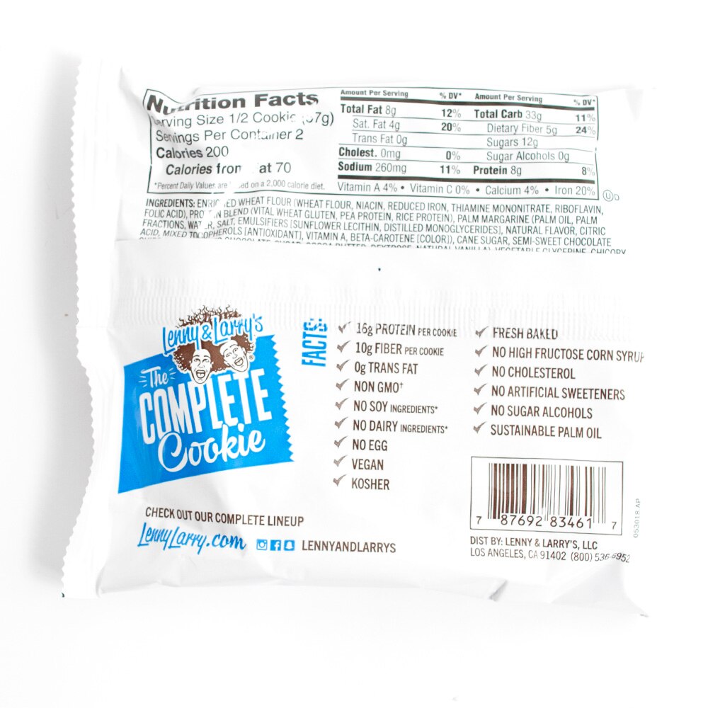 Cookie, Food & Beverage, Lenny & Larry's, 4 ounce, 76668